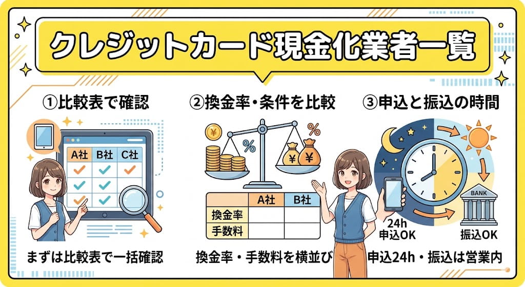 クレジットカード現金化業者一覧【2026年最新】